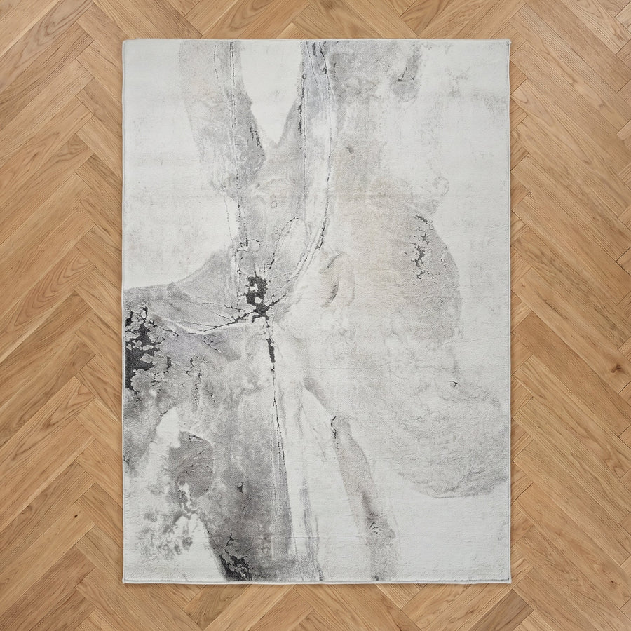 Ash Lucent 100% Heatset Polypropylene power-loomed rug from Turkey in a styled Australian home