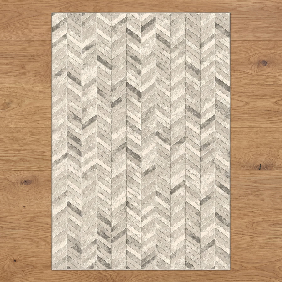 Bone Obscure 100% Heatset Polypropylene machine-made rug from Belgium in a styled Australian home