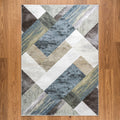 Fawn Obscure 100% Heatset Polypropylene machine-made rug from Belgium in a styled Australian home
