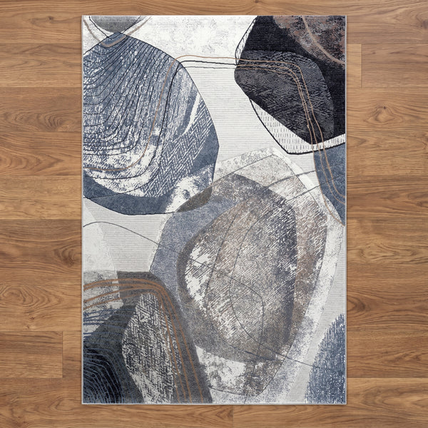 Bracing Obscure 100% Heatset Polypropylene machine-made rug from Belgium in a styled Australian home