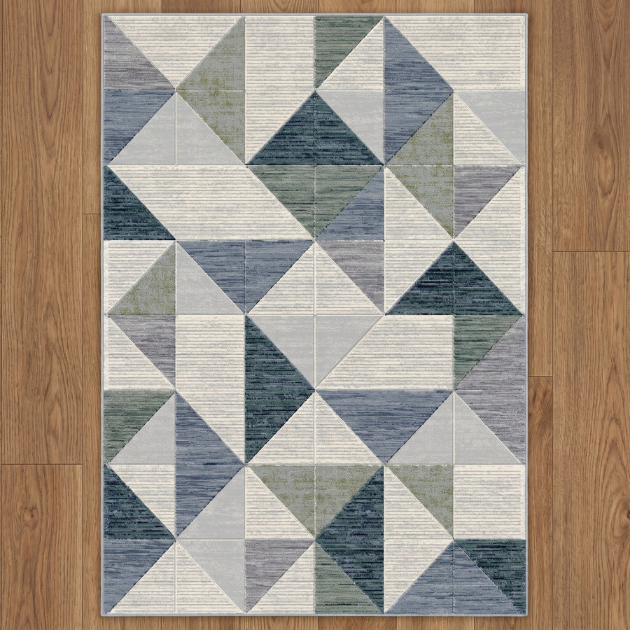 Jade Obscure 100% Heatset Polypropylene machine-made rug from Belgium in a styled Australian home