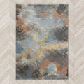 Ochre Obscure 100% Heatset Polypropylene machine-made rug from Belgium in a styled Australian home