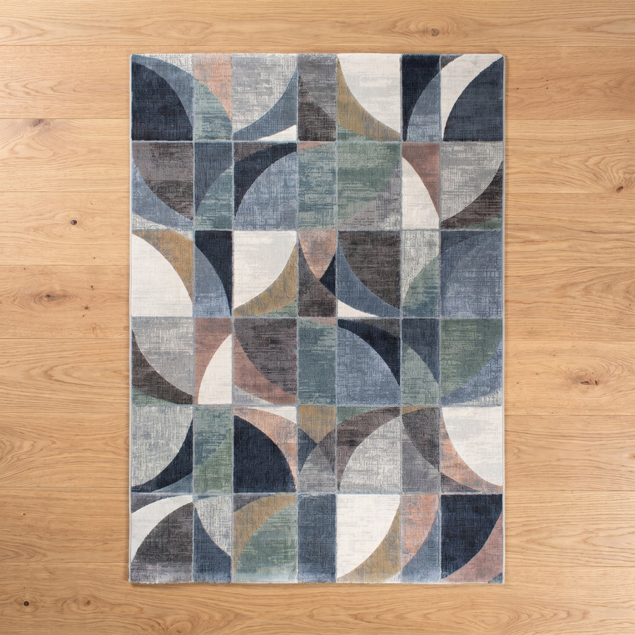 Space Obscure 100% Heatset Polypropylene machine-made rug from Belgium in a styled Australian home
